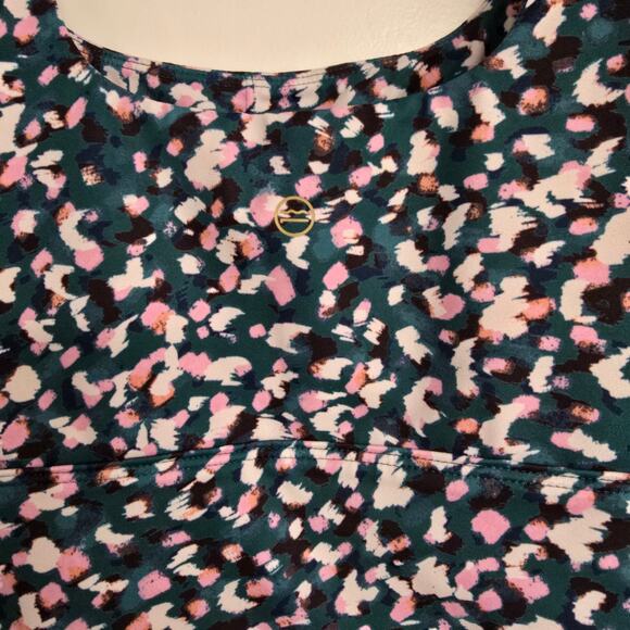 NEW NWT Saltwater Luxe Deep Sea Tank Colorful Activewear Crop Top - Size Small - Picture 5 of 7